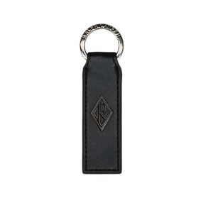 Ralph Laurens Black Diamond Club Leather Keychain Key Fob Ring